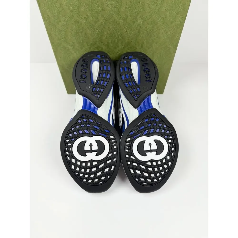 Size 8.5US - Gucci Run Sneaker Blue NEW
